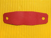 Leder-Pouch VII, für Schleuder/Zwille, starkes Känguruleder rot, konischer Zuschnitt, XL