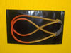 Handgefertigter Kugel-Winnie Rundgummi, konisch,17*42 auf 20*50, 2-farbig gelb-orange,Länge15,5cm